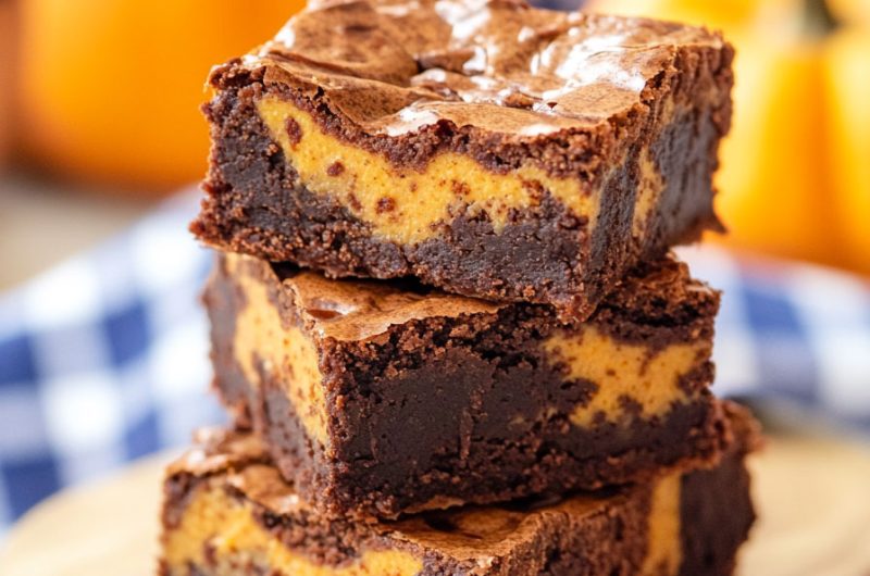 Chocolate Pumpkin Brownies