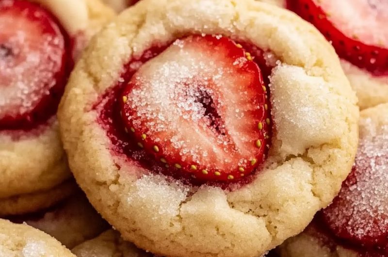 Strawberry Burst Cookies