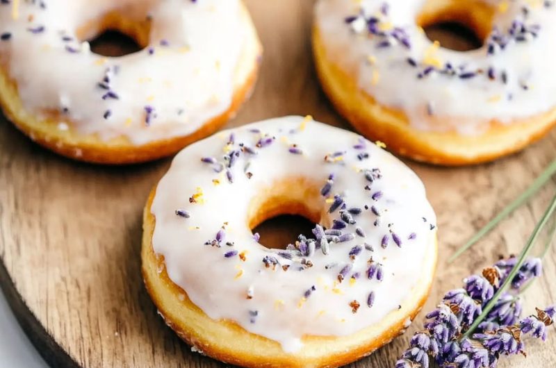 Lemon Lavender Donuts