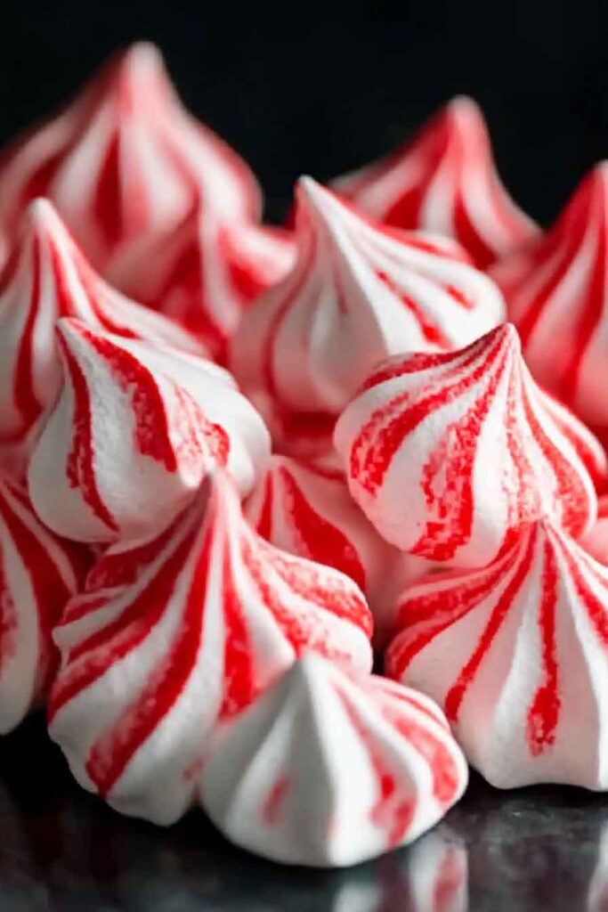 Peppermint Swirl Meringues