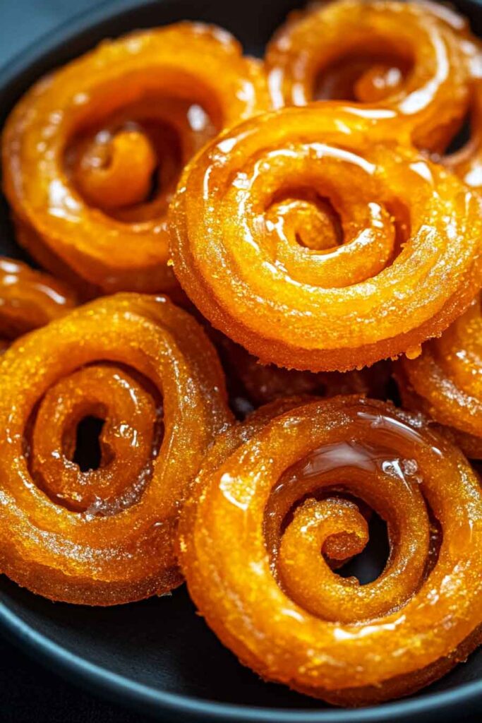 5. Soak the Jalebi in Syrup