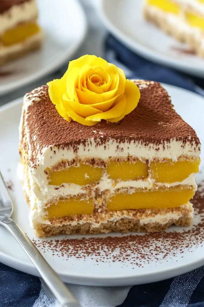 How to Serve Mango Tiramisu