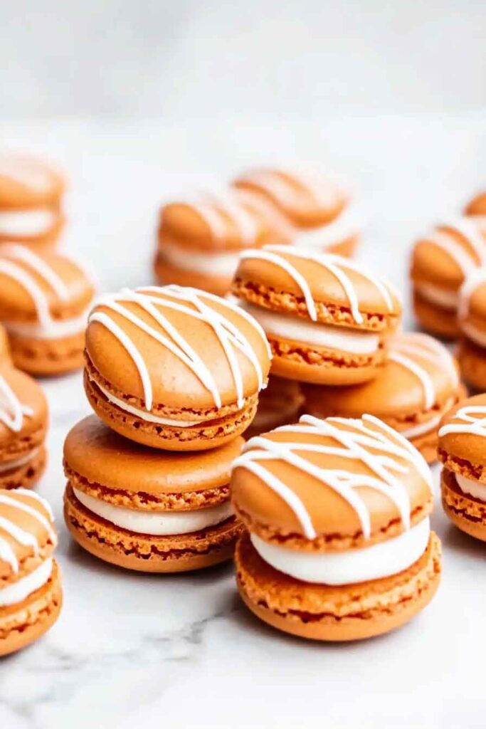 How to Serve Pumpkin Spice Macarons
