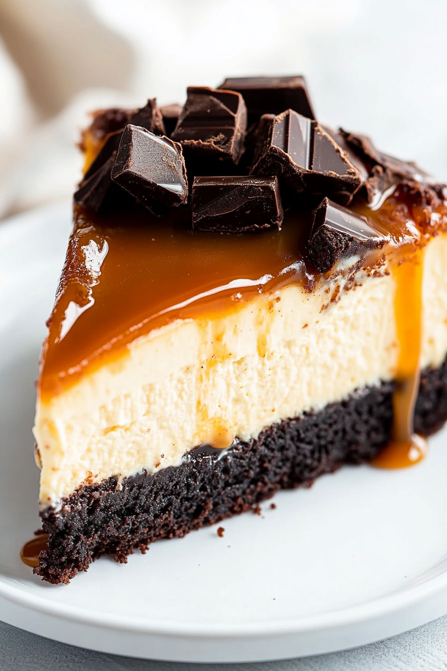 Caramel Brownie Cheesecake