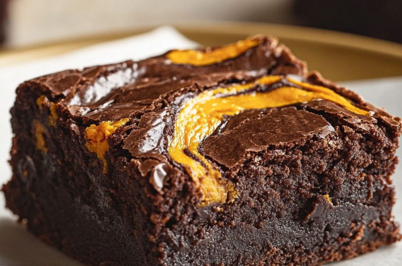 Pumpkin Swirl Brownies