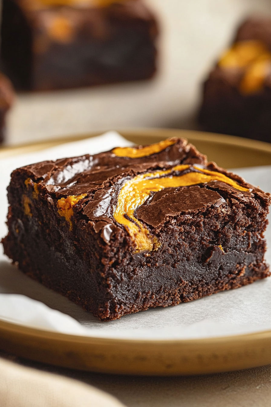 Pumpkin Swirl Brownies