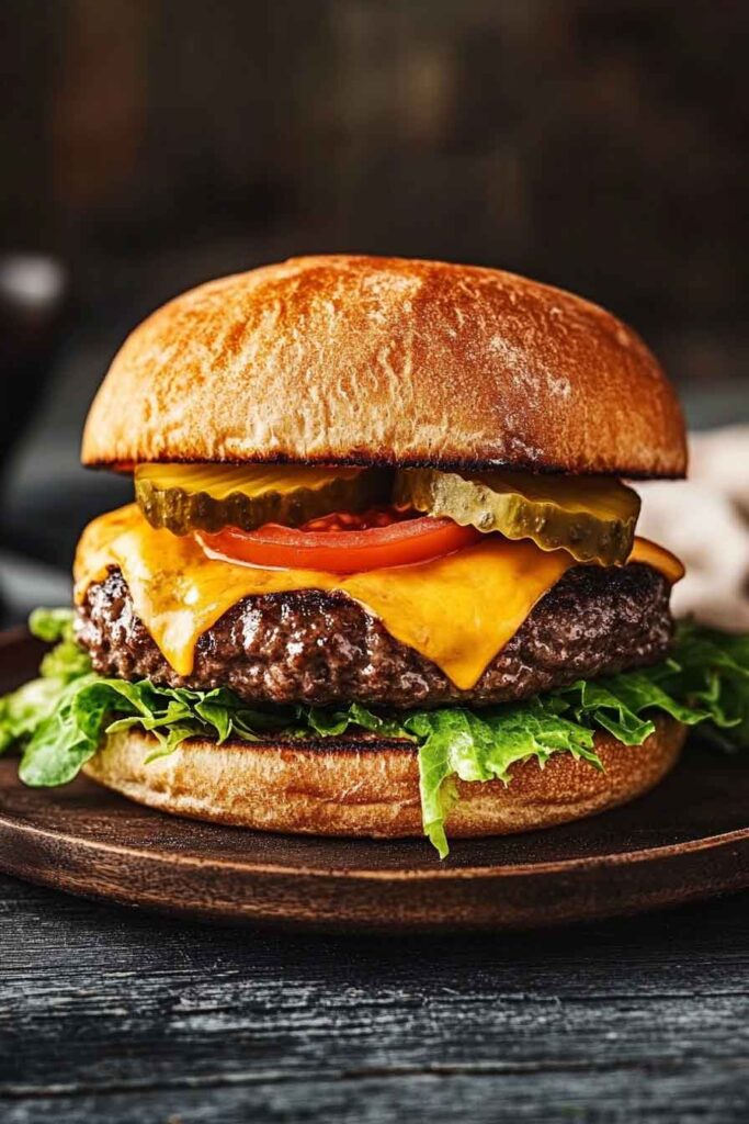 How to Serve a Deluxe Cheeseburger