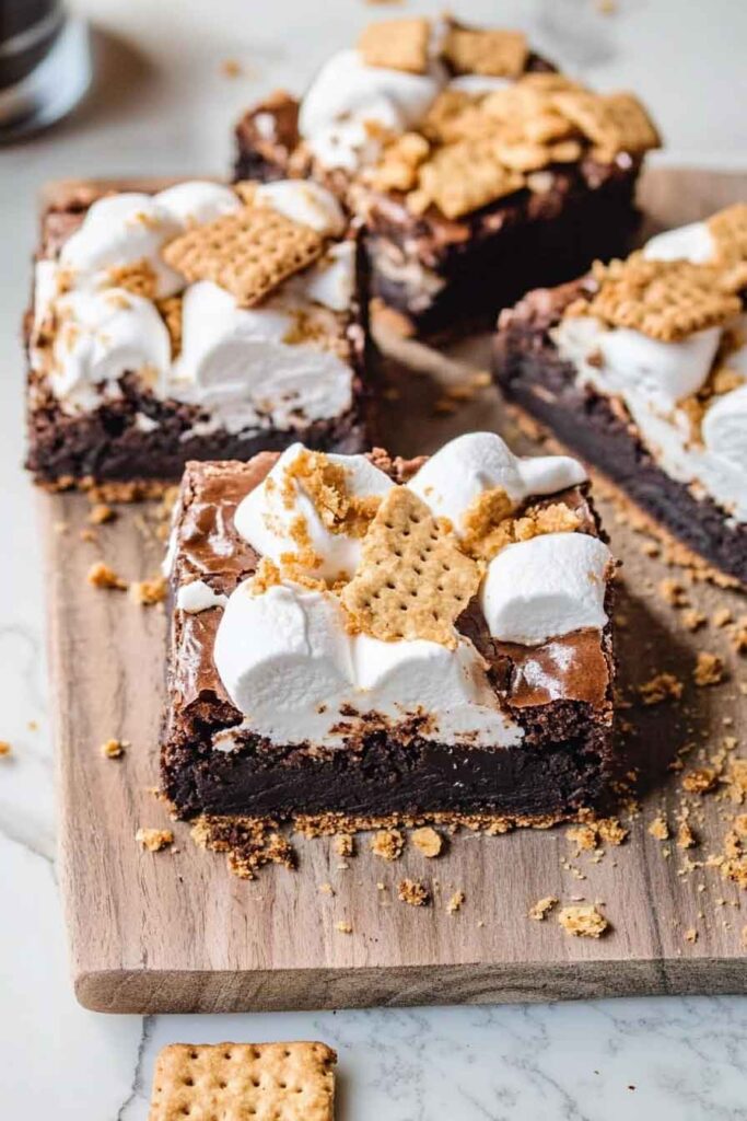How to Serve Smores Brownies