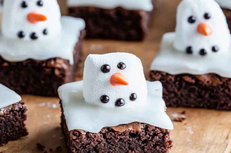 Snowman Brownies