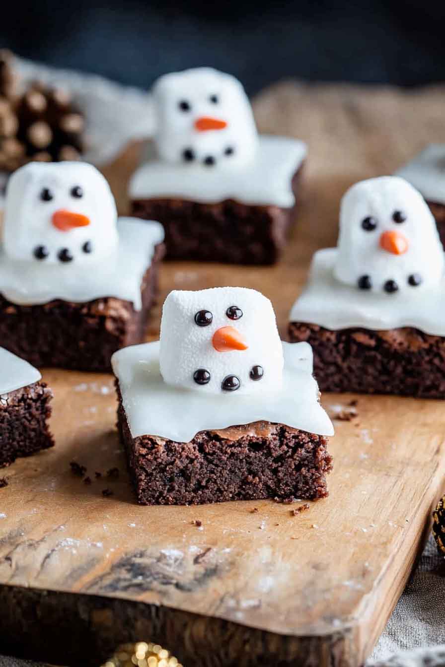 Snowman Brownies