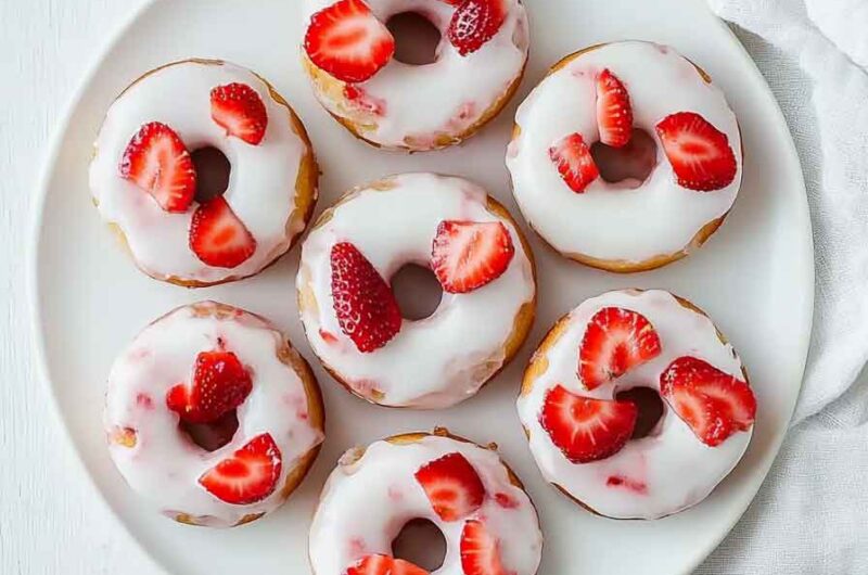 Strawberry Cheesecake Donuts