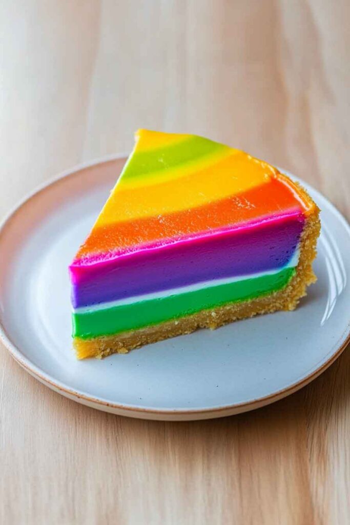 Colored Cheesecake Rainbow