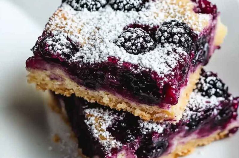 Blackberry Lemon Squares