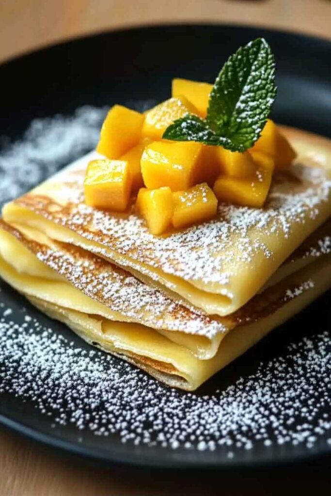 How to Serve Mango Crepe Delight