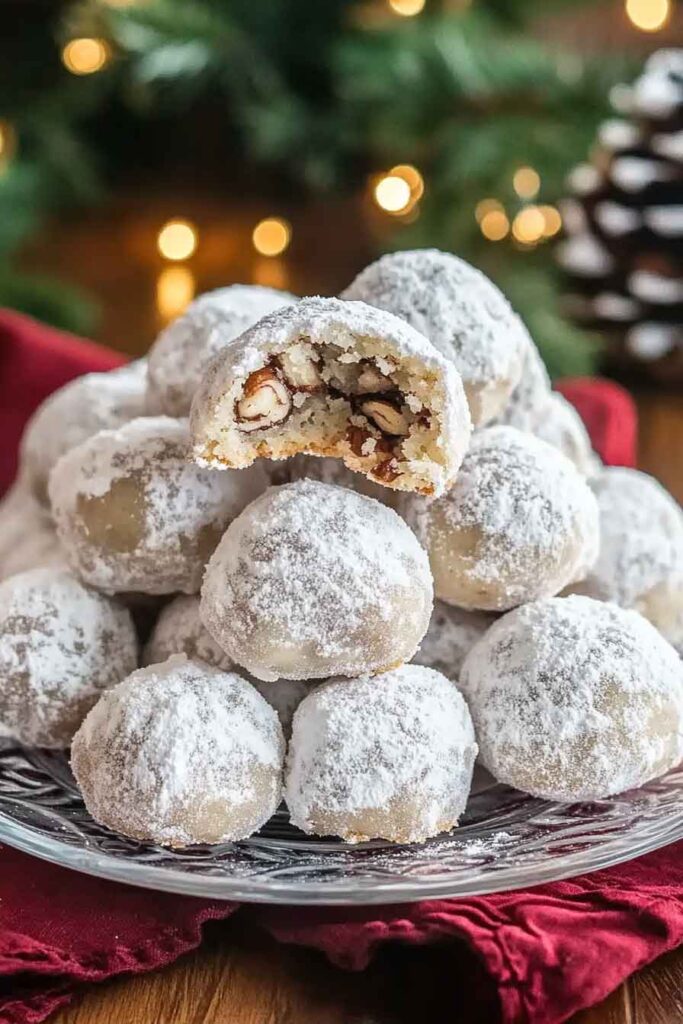 How to Serve Cinnamon Pecan Snowballs