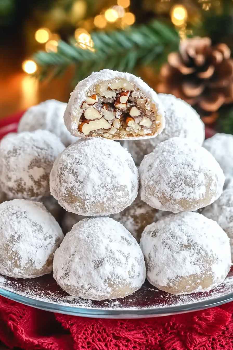 Cinnamon Pecan Snowballs