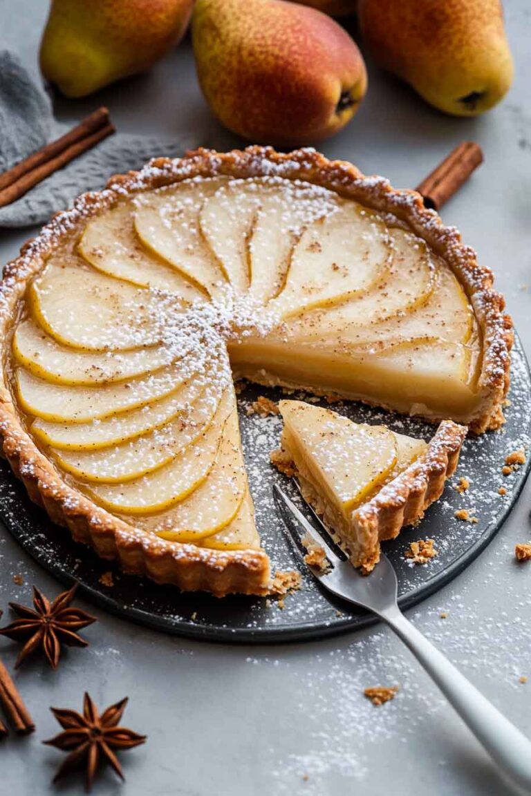 Pear Frangipane Tart