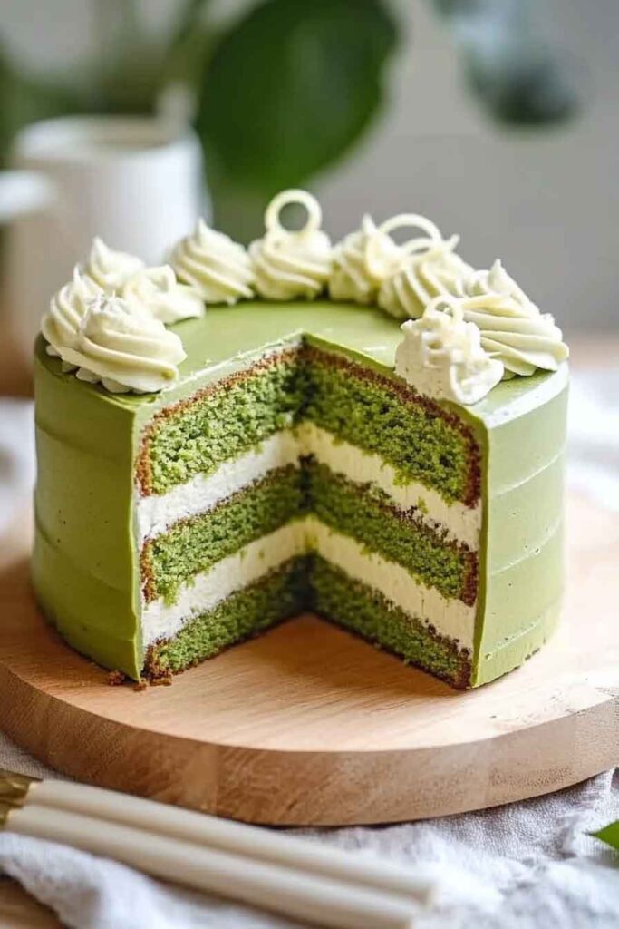 How to Serve Matcha Dream Cake