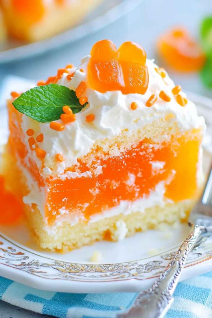 How to Serve Orange Creamsicle Cake