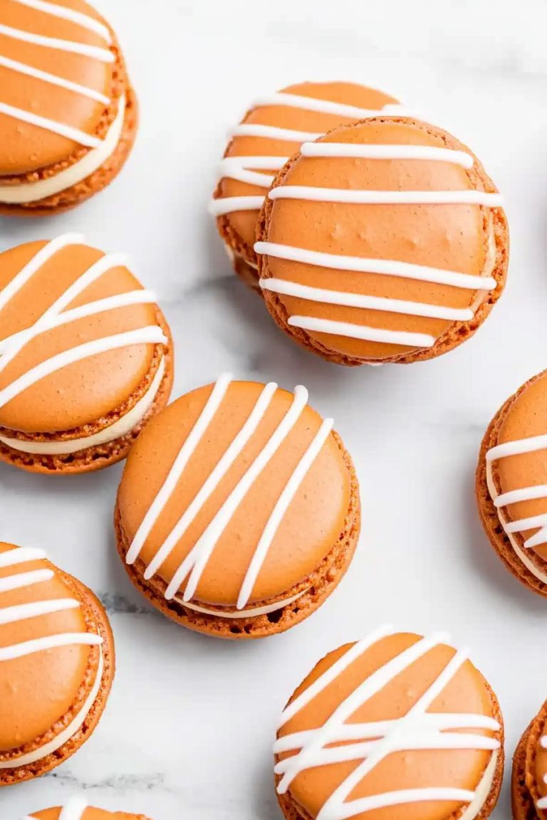 Pumpkin Spice Macarons