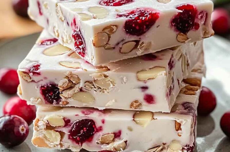 Cranberry Almond Nougat