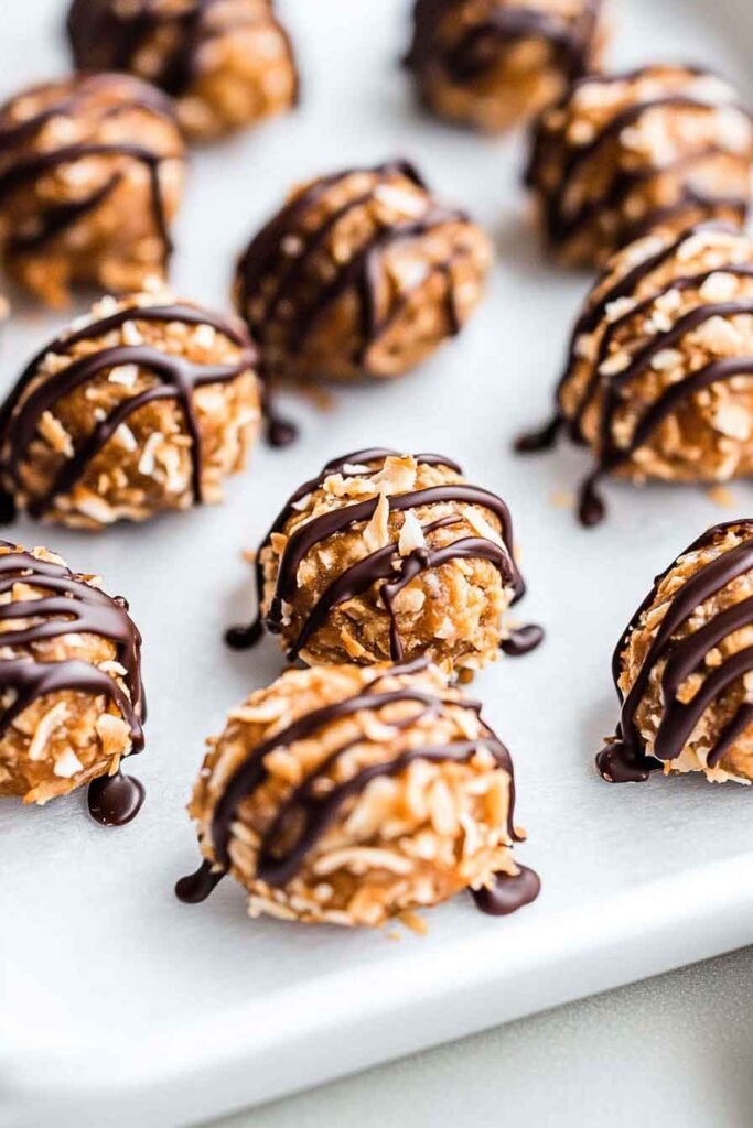 How to Serve Samoa Truffles