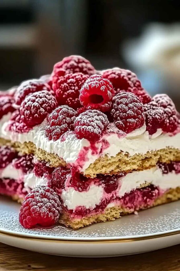 How to Serve Raspberry Dreams Tiramisu