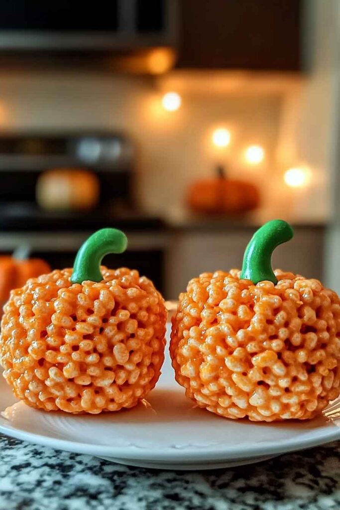 Pumpkin Krispie Pumpkins
