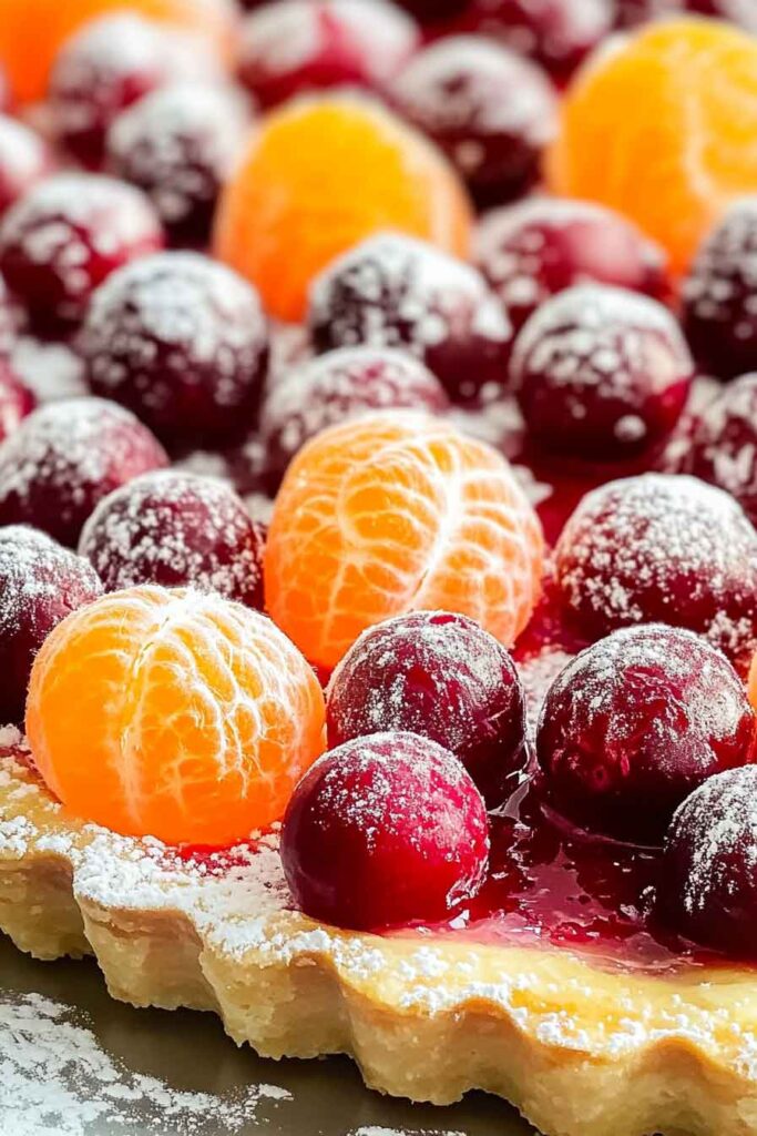How to Serve Cranberry Clementine Tart