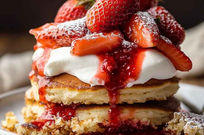 Strawberry Shortcake Pancakes