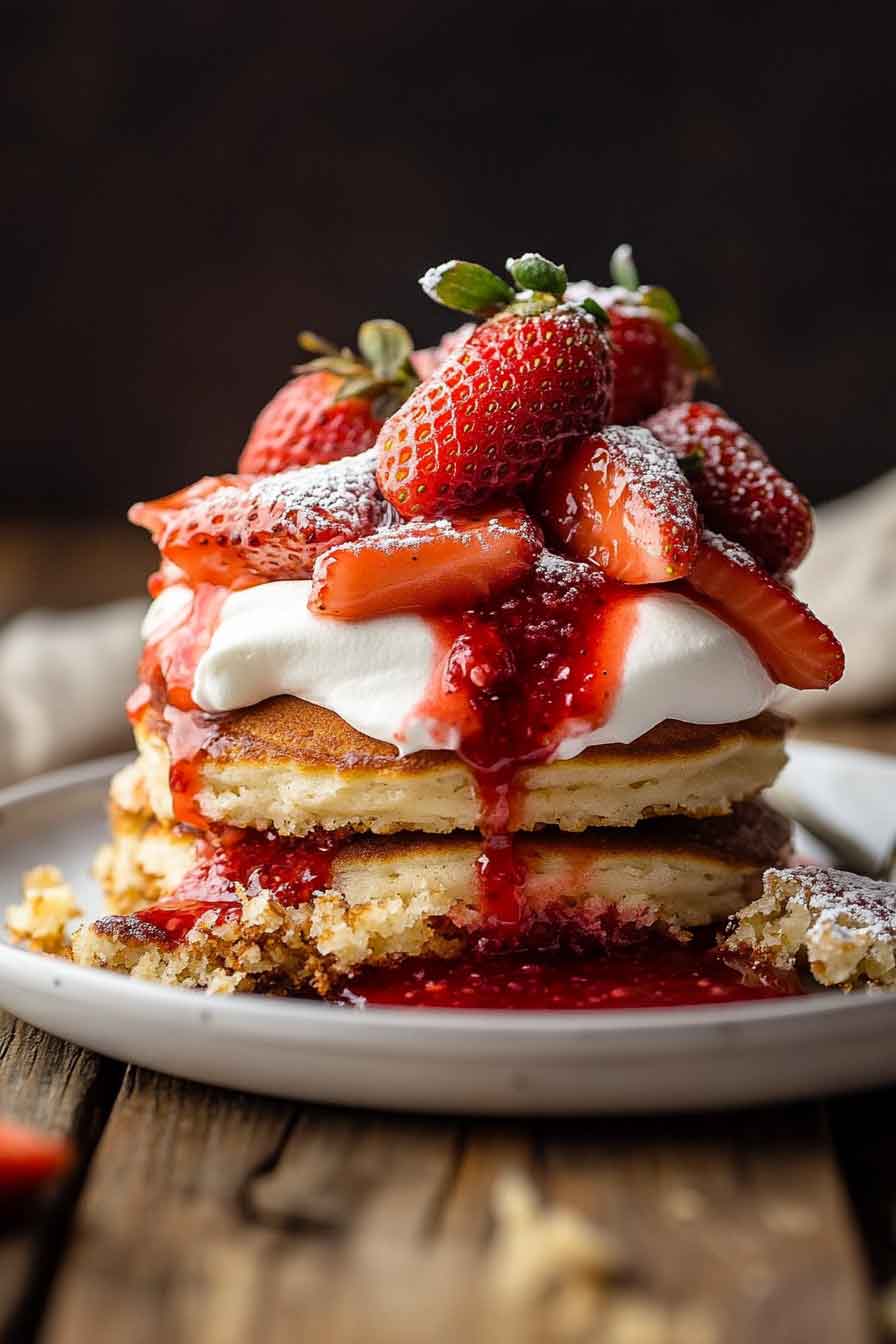 Strawberry Shortcake Pancakes