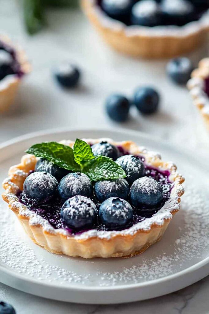 How to Serve Blueberry Bomb Pies