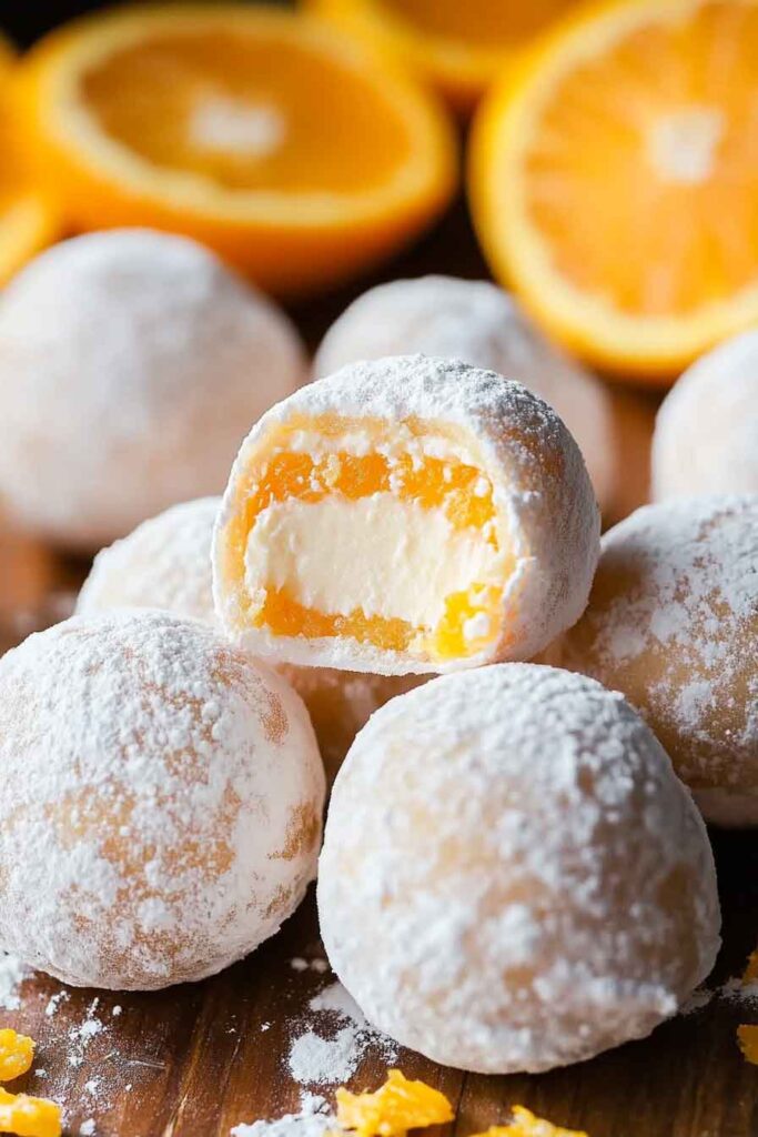How to Serve Orange Creamsicle Truffles