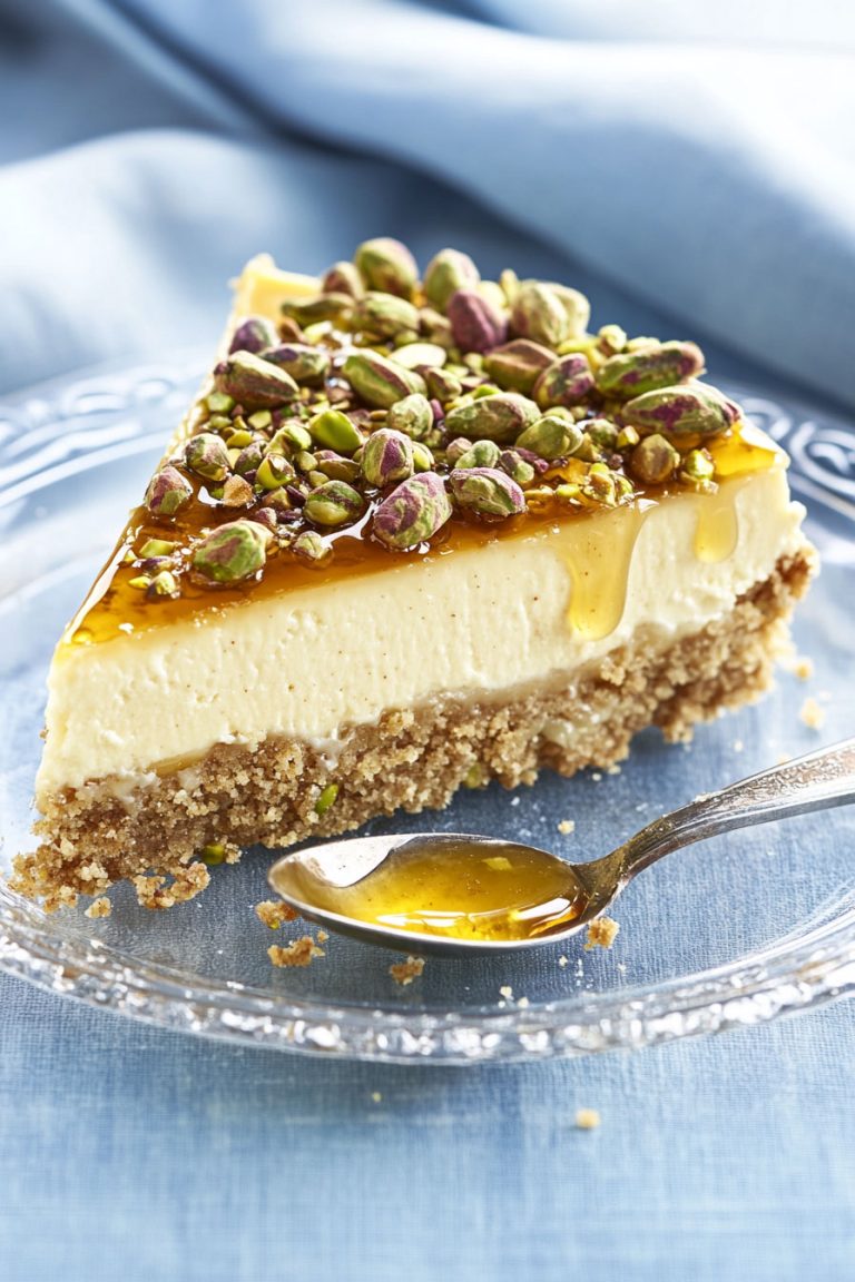 Honey Pistachio Cheesecake