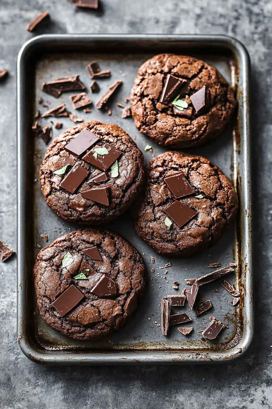 Mint Chocolate Cookies