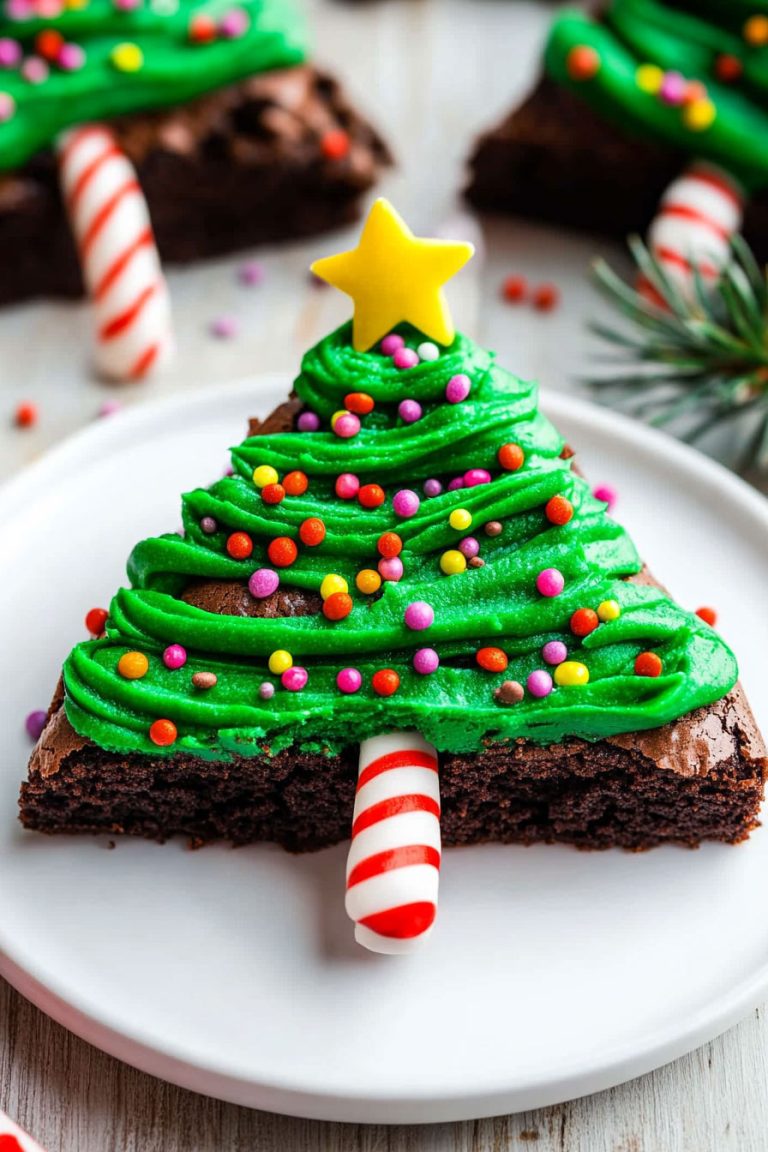 Christmas Tree Brownies