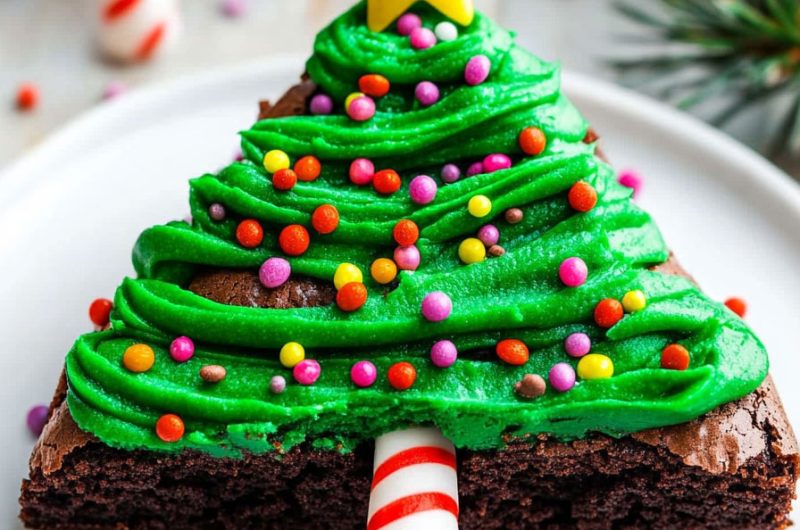 Christmas Tree Brownies