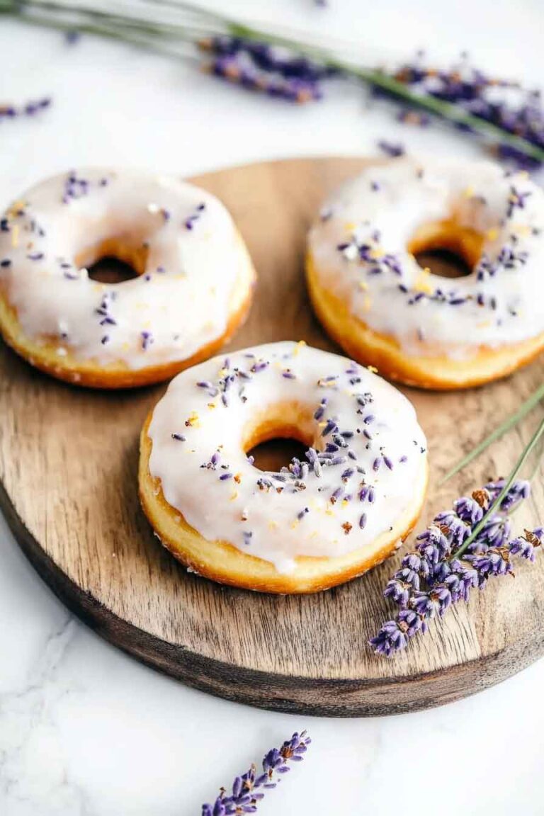 Lemon Lavender Donuts