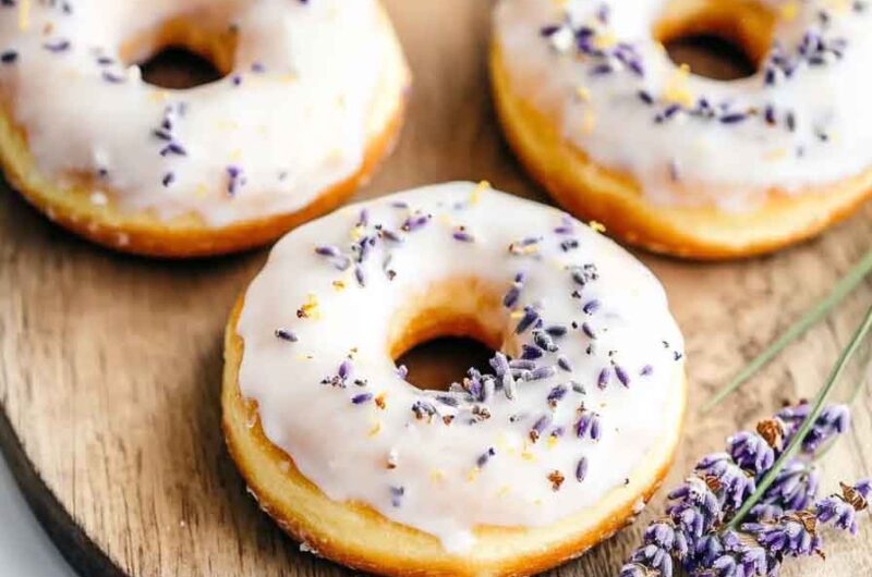 Lemon Lavender Donuts