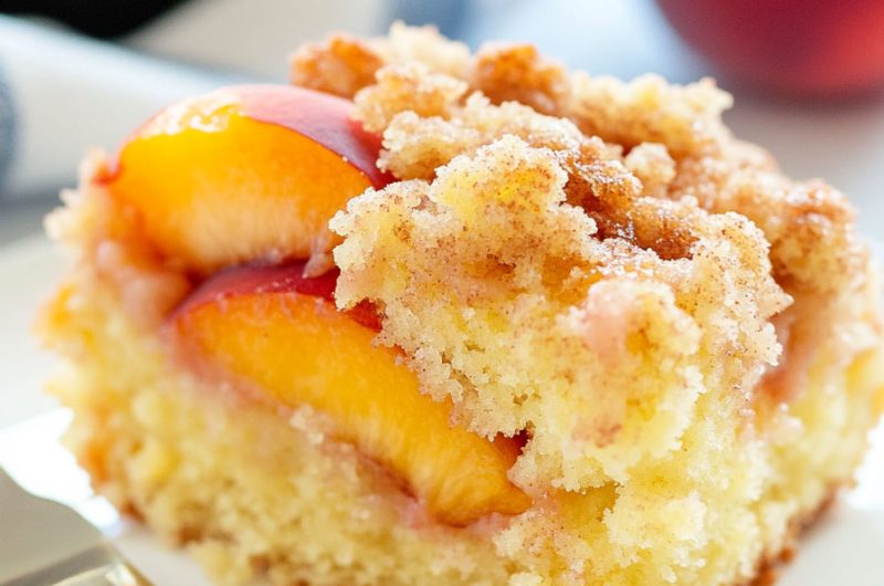 Peach Streusel Cake