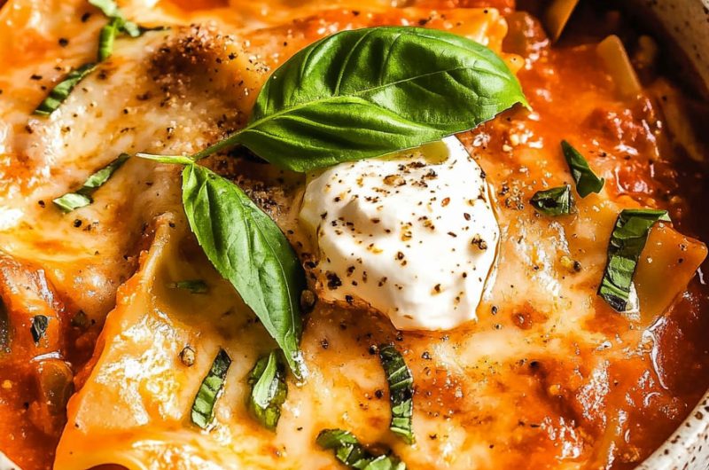 Creamy Lasagna Soup Recipe