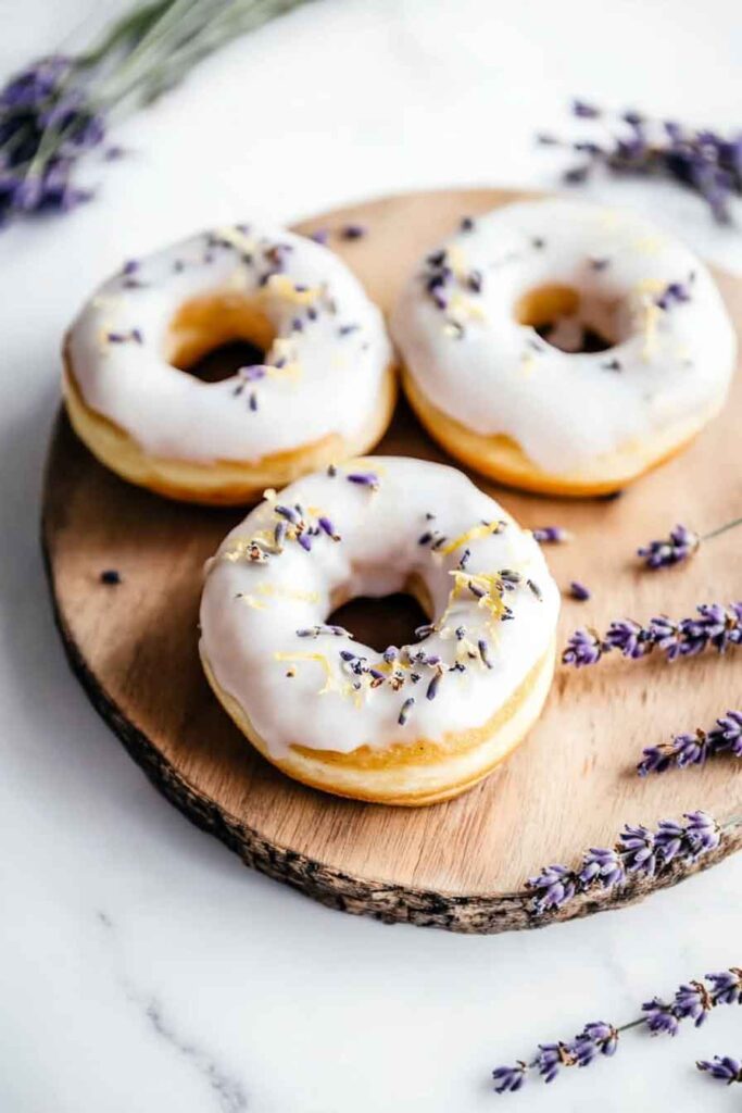 How to Serve Lemon Lavender Donuts