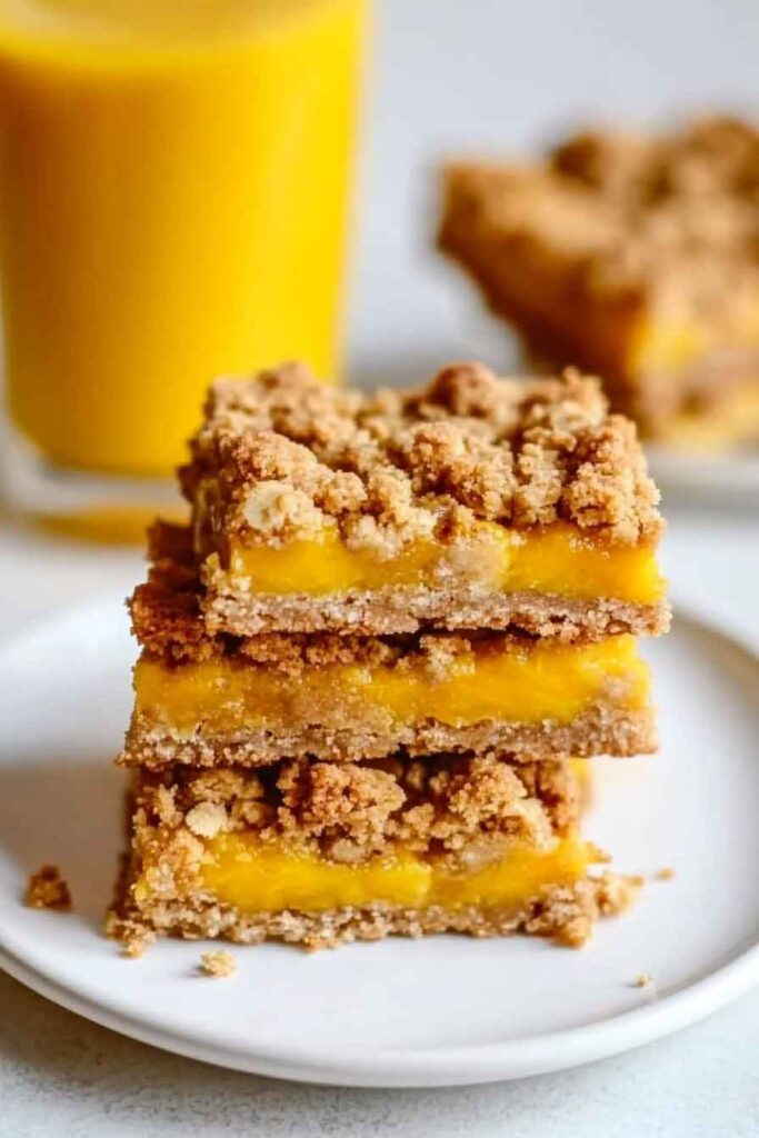 How to Serve Mango Crumble Bars