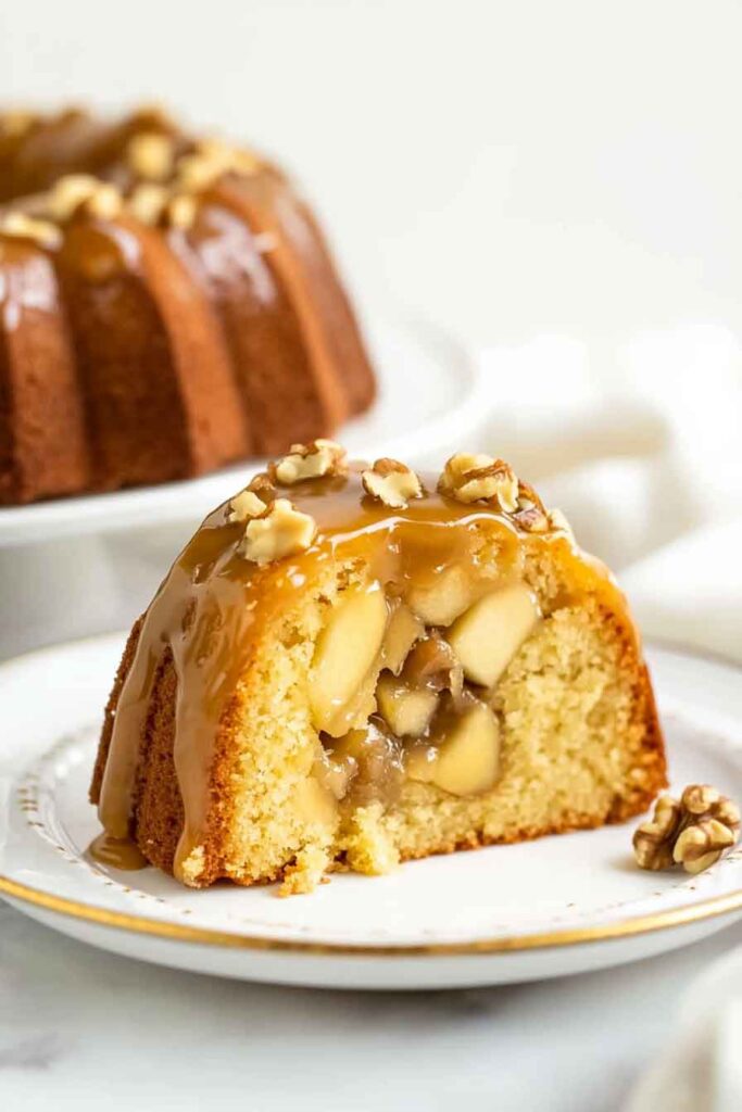 How to Serve Caramel Apple Cake