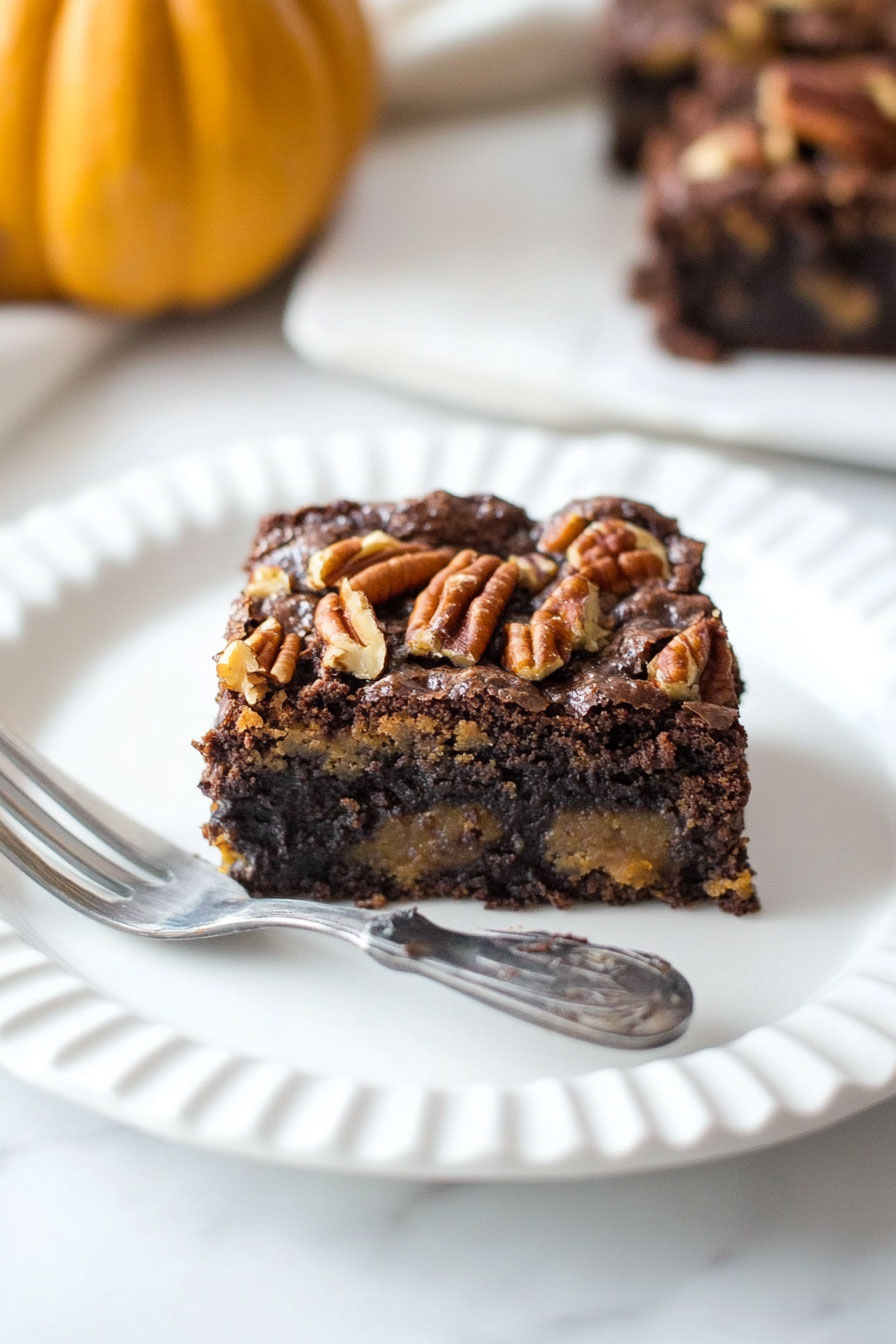 Pumpkin Pecan Brownies