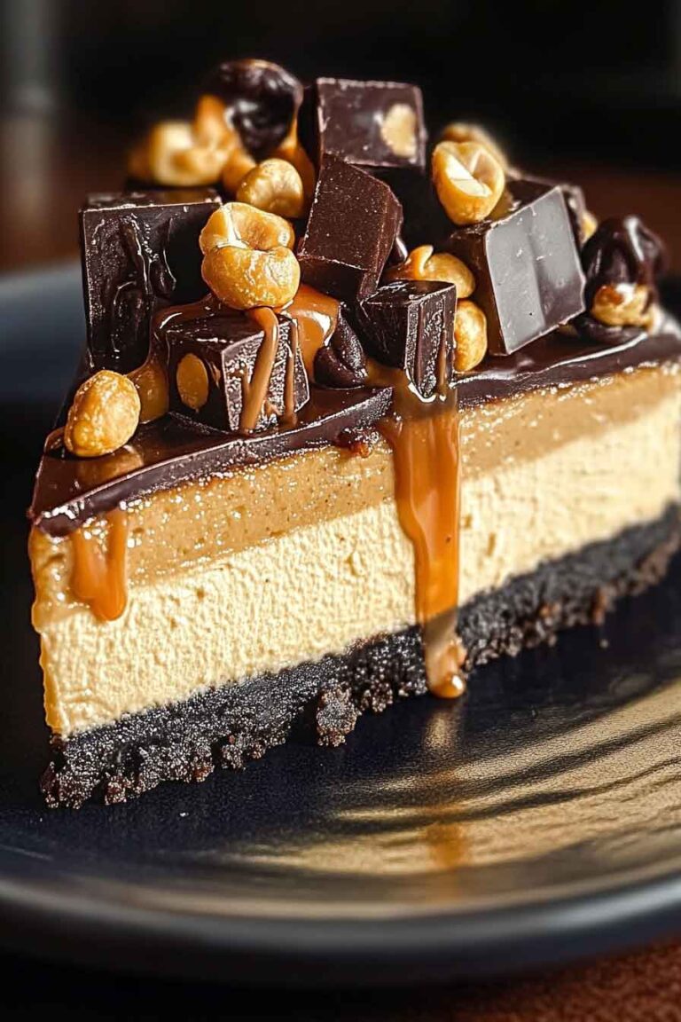 Peanut Butter Galaxy Cheesecake