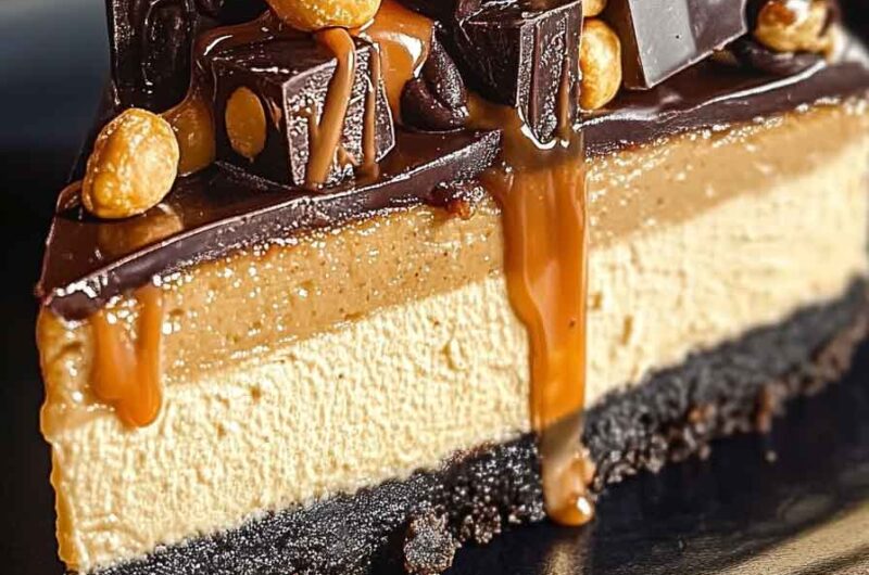 Peanut Butter Galaxy Cheesecake