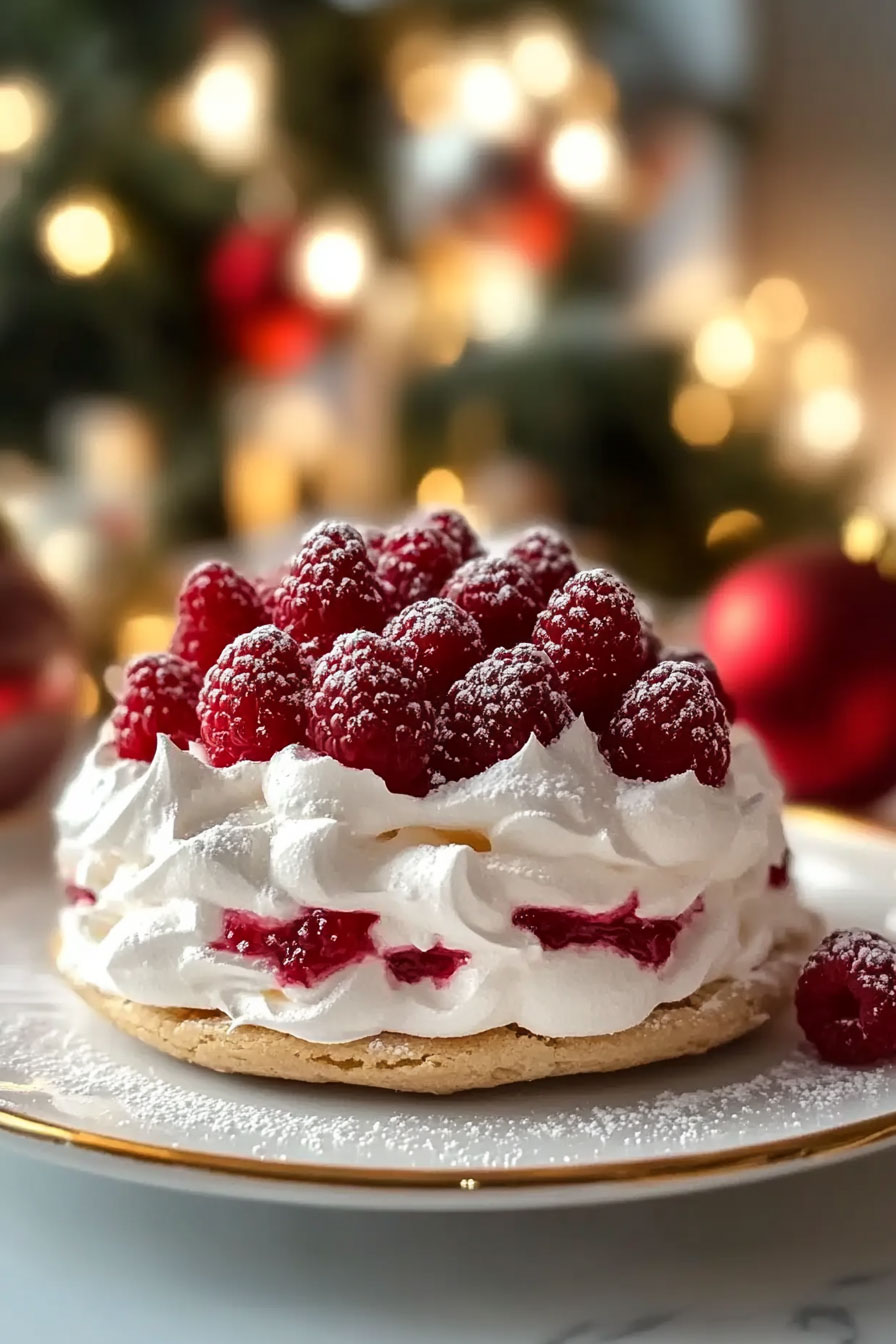 Rose Meringue Cake